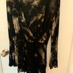 Long Sleeve Tie Dye Romper